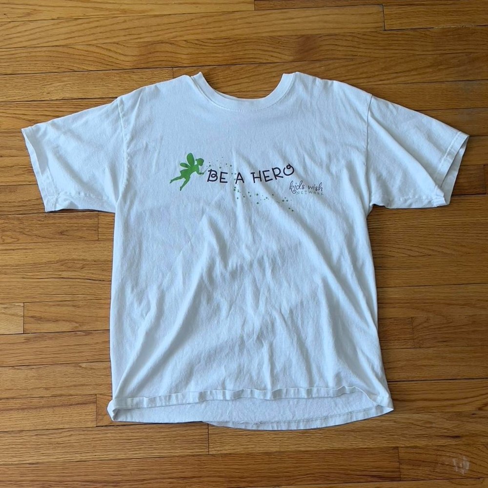“Be a hero” White Graphic Tee